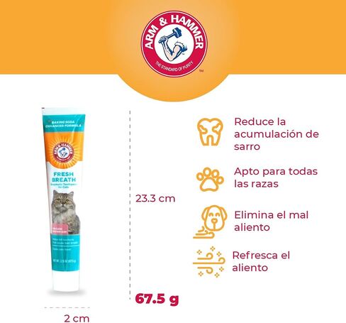 Arm & Hammer Cat Dental Kit - Toothbrush, Toothpaste and Oral Care for Kittens with Tuna and Fresh Mint Flavors in Saudi Arabia