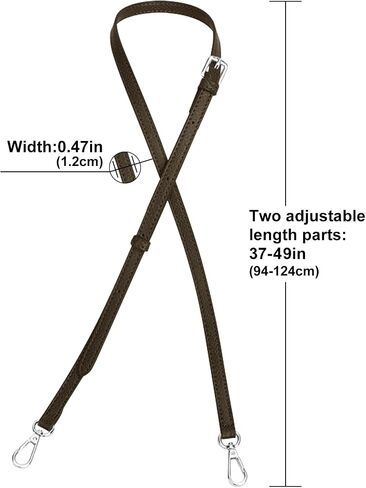 Anthracite Bag Leather Strap Replacement Adjustable Crossbody Shoulder Straps for XS Le Pliage MINI Pouch, No Damage Conversion Kits Accessories (MINI-Anthracite-Silver) in Saudi Arabia