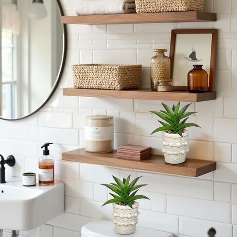 Hollyone 2 Pack Small Artificial Succulents Plants Potted Fake Spiked Succulent Plant in Rustic Pot Mini Faux Plant Agave Aloe Plant Indoor for Office Desk Farmhouse Home Table Shelf Boho Decor in Saudi Arabia