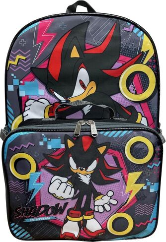 Ruz Sonic The Hedgehog 16 Inclues Packpack مع صندوق غداء مطابق قابل للفصل (Sonic III) in Kuwait