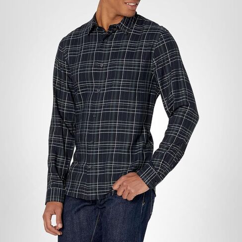 Vince Men's Hidden Valley Plaid Long Sleeve in Saudi Arabia