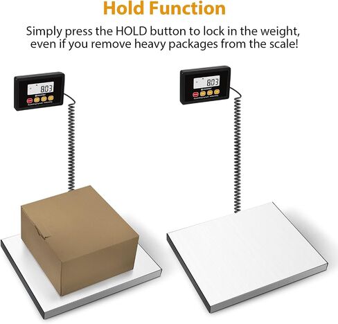 440lb Postal Scale,10g Accuracy Digital Shipping Scale for Packages with Backlit LCD,Alloy Steel Platform,USB-A/Battery Power,Tare/Hold/Auto-Off,Mail Scale for Small Business Postage Weighing in Saudi Arabia