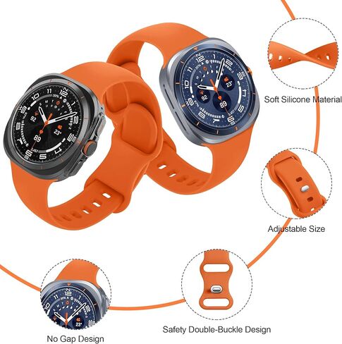 12 Pack Bands Compatible with Samsung Galaxy Watch 8 40mm 44mm/Galaxy Watch 8 Classic 46mm/Galaxy Watch Ultra 47mm Band for Women Men, No Gap Soft Silicone Sport Breathable Replacement Strap in Kuwait