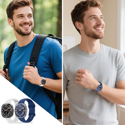 12 Pack Bands Compatible with Samsung Galaxy Watch 8 40mm 44mm/Galaxy Watch 8 Classic 46mm/Galaxy Watch Ultra 47mm Band for Women Men, No Gap Soft Silicone Sport Breathable Replacement Strap in Kuwait