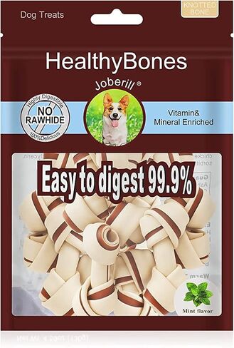 UrbanX HealthyBones Rawhide Free Healthy Foods for Miniature Schnauzer and Other Small Terrier Dogs, Chicken Wrapped Sticks Dog Foods, Soft Chewy Foods for Training Rewards, 14 Count in Kuwait