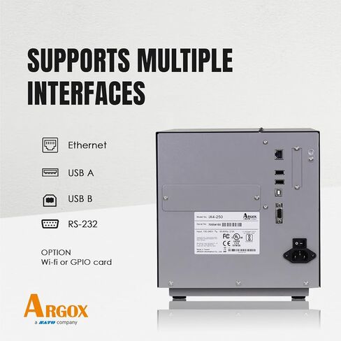 ARGOX CP-2140EX Pro Thermal Label Printer for Shipping 4x6 Labels｜Transfer & Direct Thermal Printing｜High-Speed Barcode Printer for USPS, FedEx,UPS,Amazon,Ebay｜USB, RS-232｜Label, Tags, Barcodes&More in Saudi Arabia