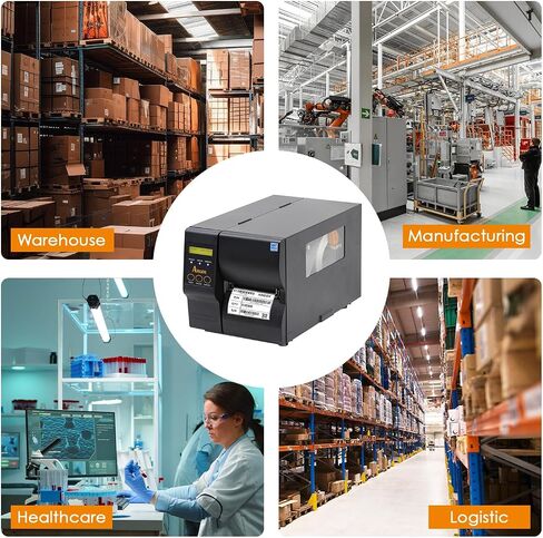 ARGOX CP-2140EX Pro Thermal Label Printer for Shipping 4x6 Labels｜Transfer & Direct Thermal Printing｜High-Speed Barcode Printer for USPS, FedEx,UPS,Amazon,Ebay｜USB, RS-232｜Label, Tags, Barcodes&More in Saudi Arabia