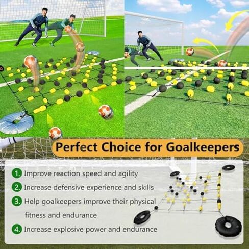 Goalkeeper Training Equipment, Floor Matrix Deflector for Reflex and Agility Training with Multiple Refraction Angles in Saudi Arabia