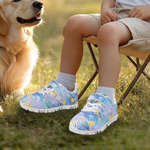 Teen Kids Single Buckle Sneaker,Boys Light Breathable Mesh Sneakers Sports Children Jogging Sports Training Shoes in Saudi Arabia