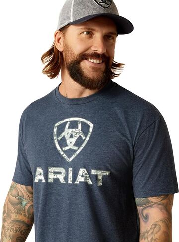 ARIAT Men's Liberty USA Camo Tee in Saudi Arabia