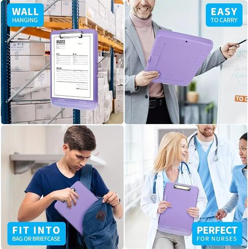 1pc Clipboard with Pen Holder High Capacity Clipboard with Storage, Easily Organize and Store Your Documents Plastic Clipboards(Sky Blue) in Saudi Arabia