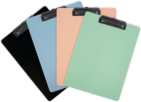 4pcs Clipboards 8.5x11 Plastic Clipboard Teacher Clipboard Clipboards for Classroom Standard A4 Letter Size, Clip Board(Morandi Colors) in Saudi Arabia