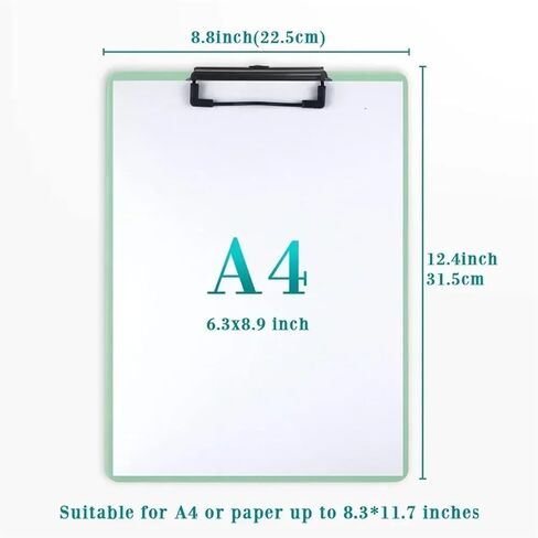 4pcs Clipboards 8.5x11 Plastic Clipboard Teacher Clipboard Clipboards for Classroom Standard A4 Letter Size, Clip Board(Morandi Colors) in Saudi Arabia