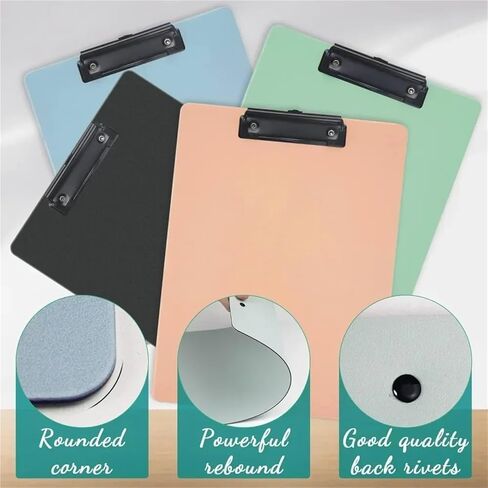 4pcs Clipboards 8.5x11 Plastic Clipboard Teacher Clipboard Clipboards for Classroom Standard A4 Letter Size, Clip Board(Morandi Colors) in Saudi Arabia