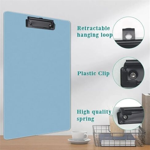 4pcs Clipboards 8.5x11 Plastic Clipboard Teacher Clipboard Clipboards for Classroom Standard A4 Letter Size, Clip Board(Morandi Colors) in Saudi Arabia