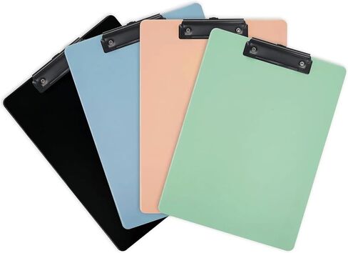 4pcs Clipboards 8.5x11 Plastic Clipboard Teacher Clipboard Clipboards for Classroom Standard A4 Letter Size, Clip Board(Morandi Colors) in Saudi Arabia