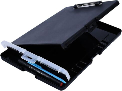 1pc Clipboard with Pen Holder High Capacity Clipboard with Storage, Easily Organize and Store Your Documents Plastic Clipboards(Sky Blue) in Saudi Arabia