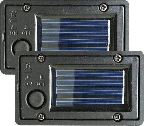 Solar Batteries for Outdoor Solar Lights 2Pcs Waterproof Battery Box 2.8x1.6'' Lantern Replacement Top with Light Sensor DIY Garden Light Kit, Outdoor Lighting in Saudi Arabia