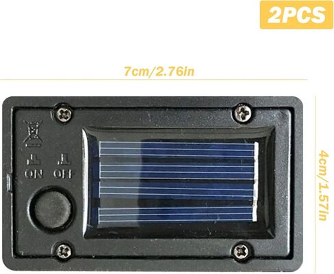 Solar Batteries for Outdoor Solar Lights 2Pcs Waterproof Battery Box 2.8x1.6'' Lantern Replacement Top with Light Sensor DIY Garden Light Kit, Outdoor Lighting in Saudi Arabia
