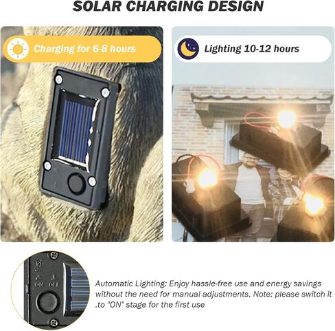 Solar Batteries for Outdoor Solar Lights 2Pcs Waterproof Battery Box 2.8x1.6'' Lantern Replacement Top with Light Sensor DIY Garden Light Kit, Outdoor Lighting in Saudi Arabia