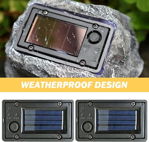 Solar Batteries for Outdoor Solar Lights 2Pcs Waterproof Battery Box 2.8x1.6'' Lantern Replacement Top with Light Sensor DIY Garden Light Kit, Outdoor Lighting in Saudi Arabia