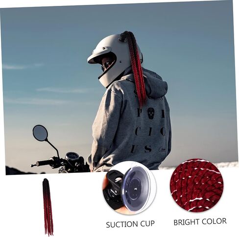 Dreadlocks Ponytail Bike Scooter Skull Rack Cycling Motocross Hat Motorcycle Accessories Girl Decor in Kuwait
