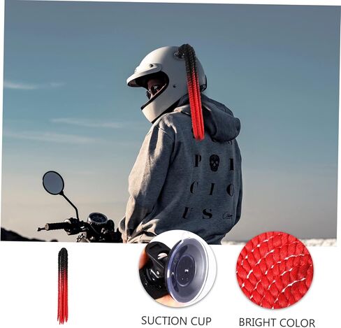 المجدل ذيل حصان دراجة سكوتر الجمجمة رف الدراجات موتوكروس قبعة دراجة نارية اكسسوارات فتاة ديكور in Kuwait