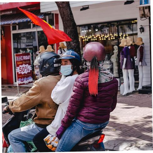 المجدل ذيل حصان دراجة سكوتر الجمجمة رف الدراجات موتوكروس قبعة دراجة نارية اكسسوارات فتاة ديكور in Kuwait