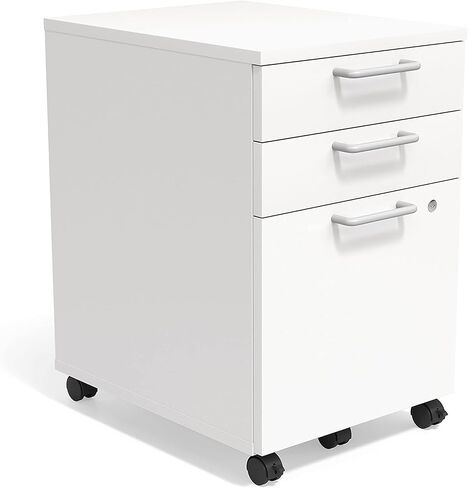أساسيات الاتحاد والمقياس الأساسيات 3-drawer العمودي خزانة الملفات والرسالة والحجم القانوني ، القفل والهاتف المحمول ، 21.3 "D x 15.6" W × 24.3 "H ، Natural in Kuwait