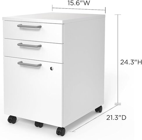 أساسيات الاتحاد والمقياس الأساسيات 3-drawer العمودي خزانة الملفات والرسالة والحجم القانوني ، القفل والهاتف المحمول ، 21.3 "D x 15.6" W × 24.3 "H ، Natural in Kuwait