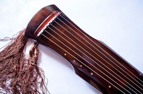 OrientalMusicSanctuary Aged Paulownia Guqin for Performers - 7 String Chinese Zither - INCLUDES INSTRUCTIONAL BOOK BY LI XIANGTING in Kuwait
