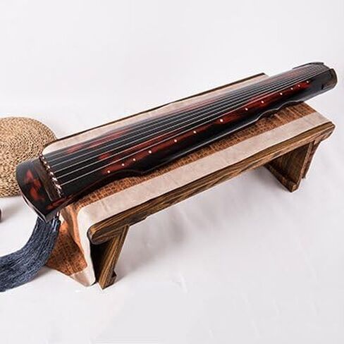 OrientalMusicSanctuary Vermillion Lacquered Aged Paulownia Guqin for Performers in Kuwait