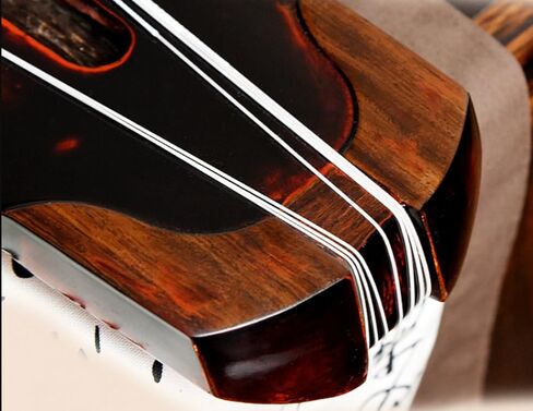 OrientalMusicSanctuary Vermillion Lacquered Aged Paulownia Guqin for Performers in Kuwait