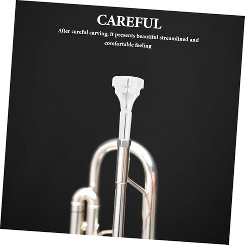 Brass Cornet Mouthpiece Short Number for Replacement Key Metal Labor Saving Design Cornet Accessories in Saudi Arabia