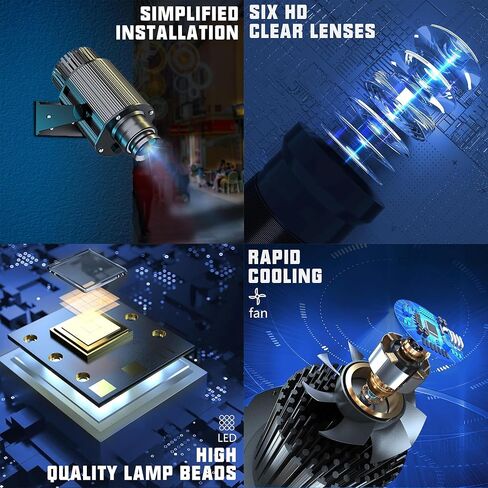 50w Logo Projector Lights, Custom GOBO Projectors for Business Rotating Store Floor Personalized Wall Outdoor Waterproof IP67 for Shop Advertising,Wedding Stage, Business Display in Saudi Arabia