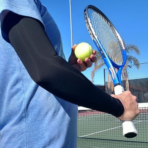 Arm Sleeves for Men and Women Compression UV Sun Protection Tattoo Cover Up Baseball Basketball Football Golf Running，2 Packs in Saudi Arabia