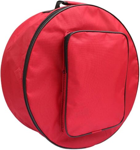 Bass Drum Bag Carrying Bag Drum Case Snare Drum Backpack for Sheet Music Show Percussion Parts, Red in Saudi Arabia