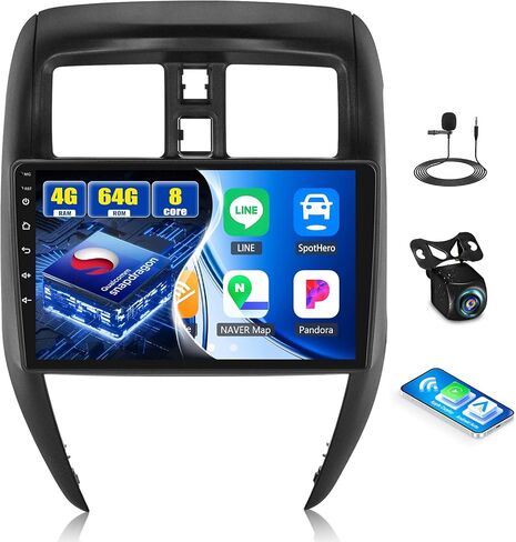 2G + 64G Android 13 Car Stereo لـ Nissan Versa Sedan 2015-2019 Radio Wireless Carplay Android Auto ، 10.1 " in Kuwait