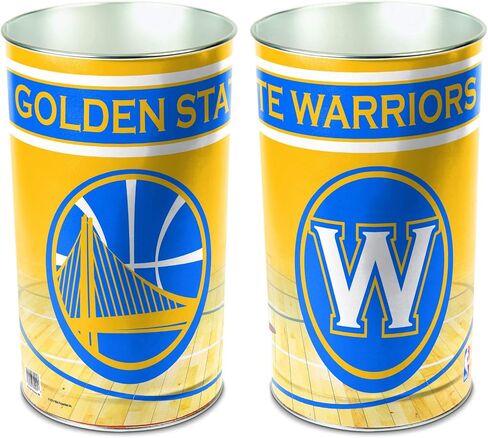 سلة المهملات WinCraft NBA Golden State Warriors مدببة، 15 بوصة ارتفاع in Saudi Arabia