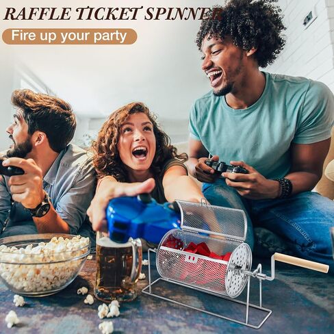 طبلة سحب صغيرة مقاس 7.09 × 4.72 بوصة، مقبض قابل للفصل يحمل 600 تذكرة، عجلة سحب دوارة مع قفص طبلة حامل لأحداث الألعاب in Saudi Arabia