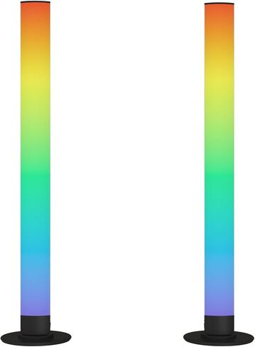 RGB Smart LED Desk Light Bars 2-Pack Music Sync Standing Light Bars for Gaming, Home Office & Ambient Lighting (Remote Control) in Saudi Arabia