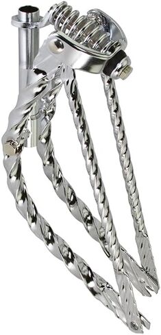 Lowrider Bike 16 Bent Square Twisted Spring Fork 1 Inch Chrome. in Saudi Arabia