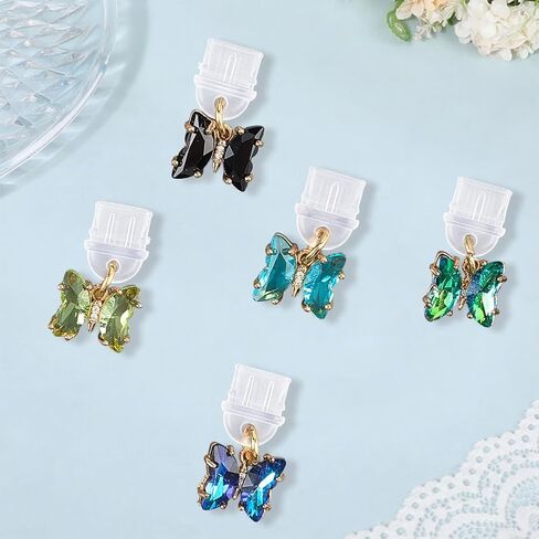 SUNNYCLUE 1 Box 10pcs Phone Dust Plug Charm Cute Phone Plugs Type c Alloy Colorful Butterfly Charging Cellphone Anti Dust Port Protector Plugs for Women Men Cellphone Earphones Laptops Accessories in Saudi Arabia