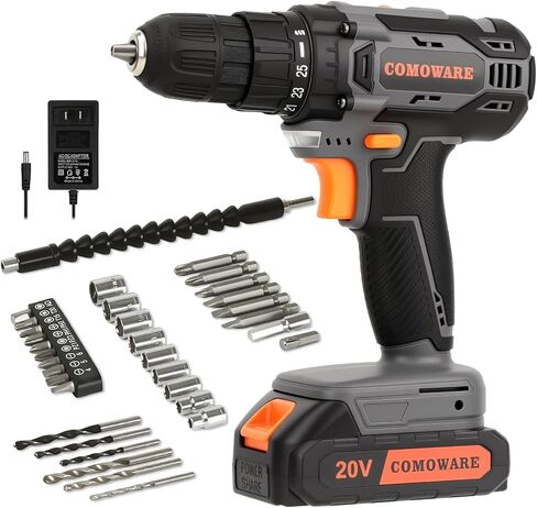 COMOWARE 20V Fast Charger, 88W Official Charger Adapter for COMOWARE 20V Cordless Drill Battery, Rapid Charging Tool Accessories in Saudi Arabia
