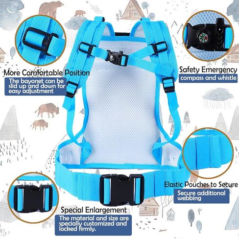 مدرب أحزمة التزلج والتزحلق على الجليد من كابس لوك للأطفال - مقود قابل للسحب مع حبال مطاطية ممتصة للصدمات للتدريب الآمن على التزلج in Kuwait