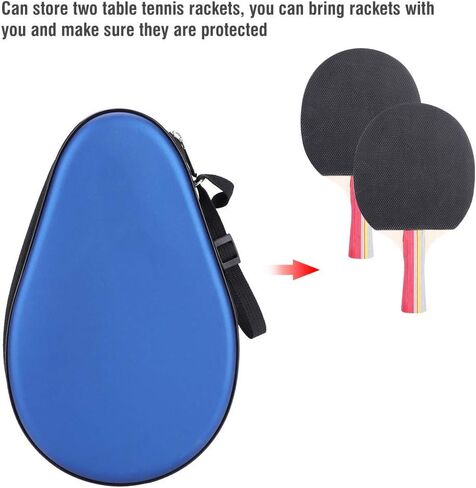 Table Tennis Racket Hard Case, PU Table Tennis Case Tennis Racket Hard Case Bat Bag Cover Hard Case Case Case in Saudi Arabia