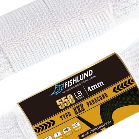 Paracord 550 LB ، 7 Strand Type III Paracord Rope 100ft 4mm ، حبل المظلة من النايلون للتخييم ، Green Olive in Kuwait