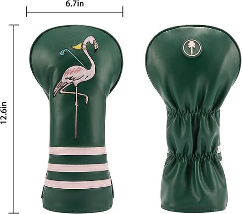 PINKTEE Golf Club Headcover Fits All Drivers Premium Leather Funny Golf Club Head Covers for Women Men in Saudi Arabia