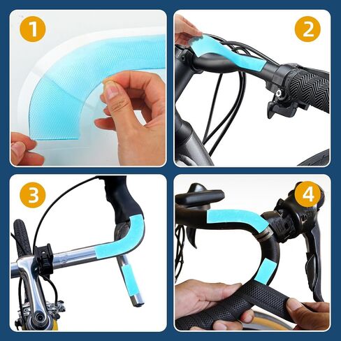 2 Sets of Gel Pads for Bike Handlebar Tape Soft Buffer Pad for Fitness Road Bicycle Exercise Equipment Handlebar Replacement for an Awesome Comfortable Ride in Saudi Arabia