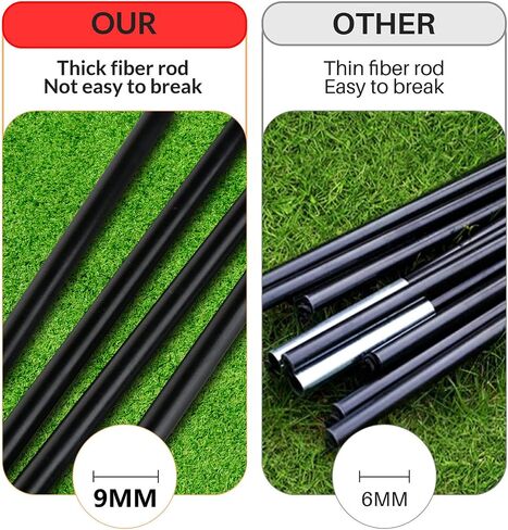 Soccer Goal with Carry Bag, 10/9MM Strengthen Pole, Arched Design, Kids Soccer Goals for Backyard Set 5x 3.1/3.6x2.7/2.9x2.4ft Portable Pop Up Soccer Nets for Toddler, Adults, Youth Games, Play, Gifts in Kuwait